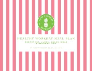 Plant-based workday meal plan